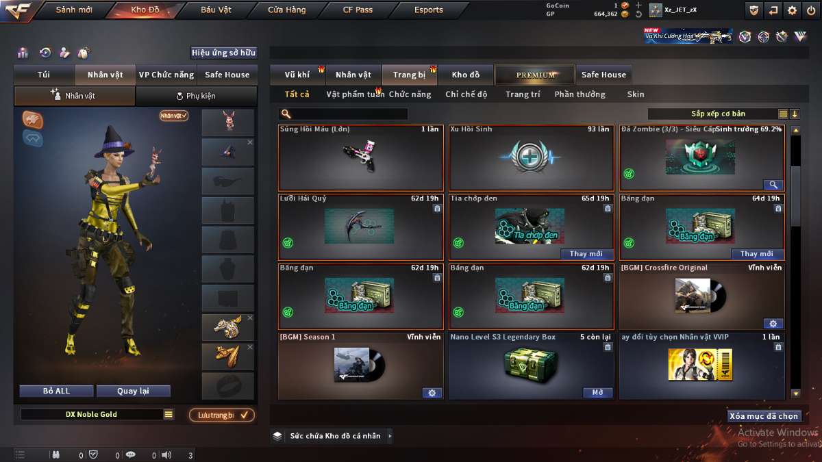 shop acc cf uy tin gia re